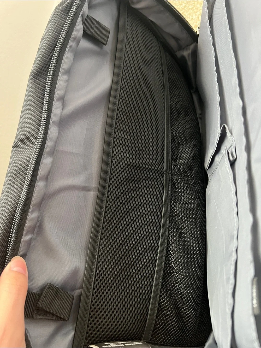 Black Men's Laptop Briefcase with Detachable Shoulder Strap